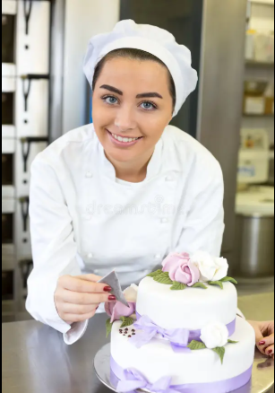 Baker at work